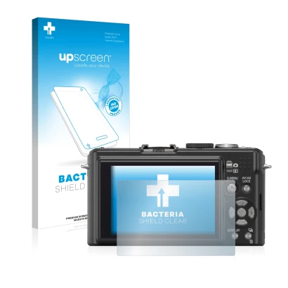 Front side of a product packaging with the brand logo upscreen. Next to it is the device Panasonic Lumix DMC-LX3 shown with th