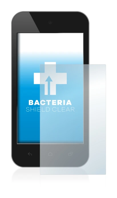 Image of the device with a wide variety of screen protectors.