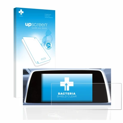 Front side of a product packaging with the brand logo upscreen. Next to it is the device BMW 6 F13 Coupe 2011 iDrive Pro 10.2"