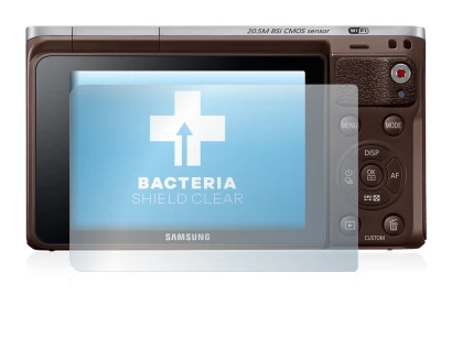 Image of the device Samsung NX Mini with a wide variety of screen protectors.