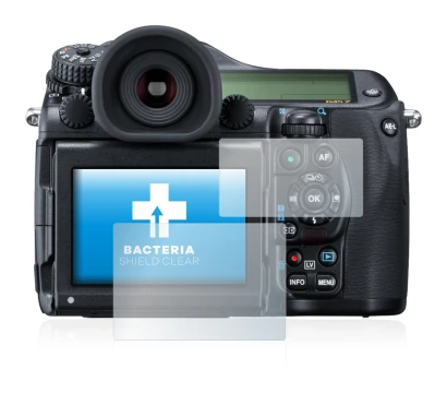 Image of the device Pentax 645Z with a wide variety of screen protectors.