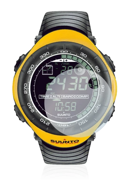 Image of the device Suunto Vector Yellow with a wide variety of screen protectors.