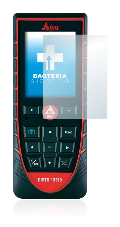 Image of the device Leica DISTO D510 with a wide variety of screen protectors.