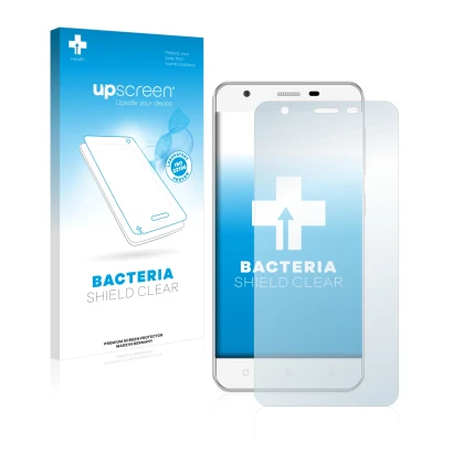 Front side of a product packaging with the brand logo upscreen. Next to it is the device Allview V2 Viper shown with the corre