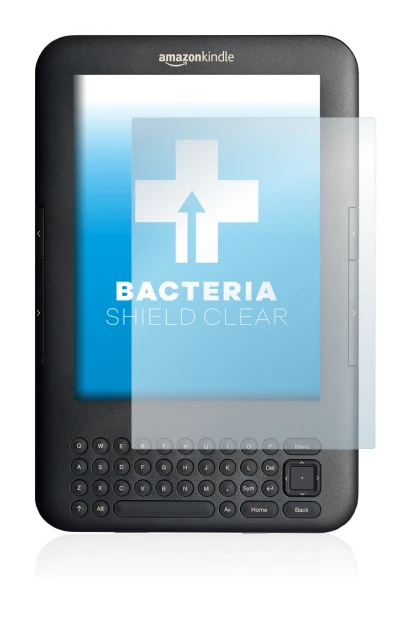 Image of the device Amazon Kindle 3 with a wide variety of screen protectors.