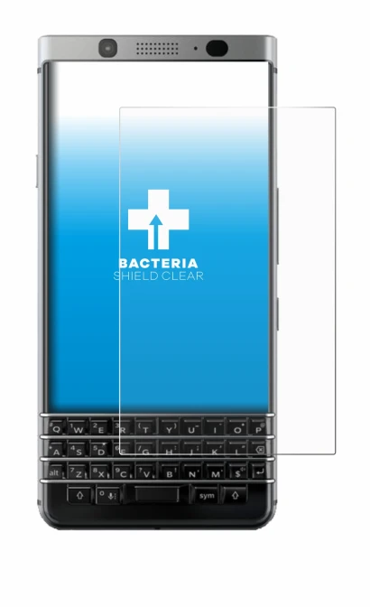 Image of the device BlackBerry Keyone with a wide variety of screen protectors.