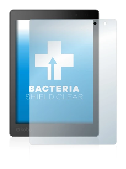 Image of the device Kobo Aura One with a wide variety of screen protectors.