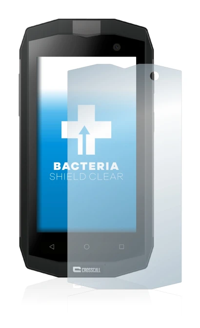 Image of the device Crosscall Trekker M1 Core with a wide variety of screen protectors.