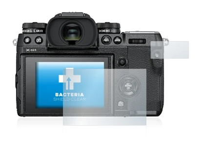 Image of the device Fujifilm X-H1 with a wide variety of screen protectors.