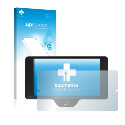 Front side of a product packaging with the brand logo upscreen. Next to it is the device Coyote Nav+ 2017 shown with the corre