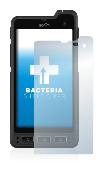 Image of the device Sonim XP8 with a wide variety of screen protectors.
