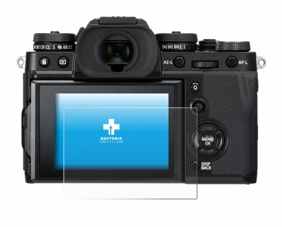 Image of the device Fujifilm X-T3 with a wide variety of screen protectors.