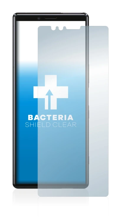 Image of the device Sony Xperia 1 with a wide variety of screen protectors.