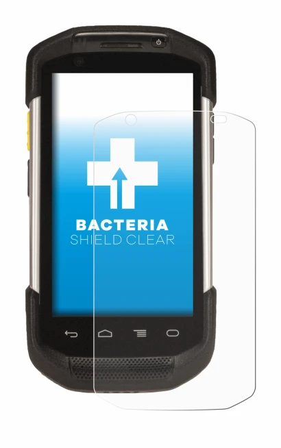 Image of the device Zebra TC77 with a wide variety of screen protectors.