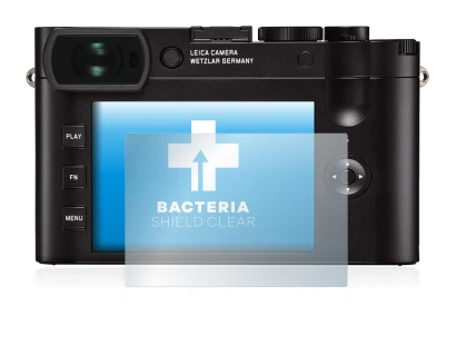 Image of the device Leica Q2 with a wide variety of screen protectors.