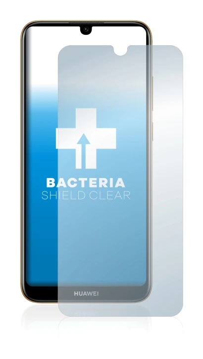 Image of the device Huawei Y6 2019 with a wide variety of screen protectors.