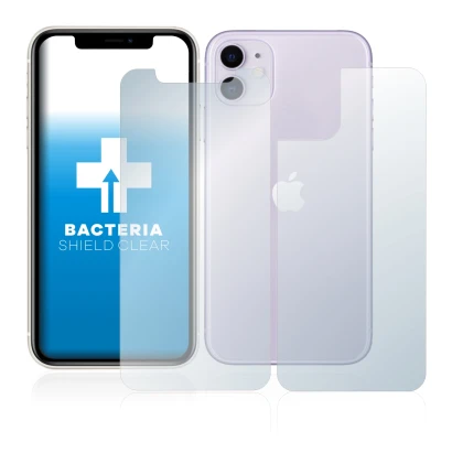 Image of the device Apple iPhone 11 (Front+Back) with a wide variety of screen protectors.