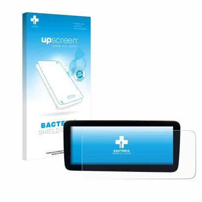 Front side of a product packaging with the brand logo upscreen. Next to it is the device Mercedes-Benz Actros 2019 Cockpit 12"