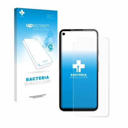 Front side of a product packaging with the brand logo upscreen. Next to it is the device Google Pixel 4a shown with the corres