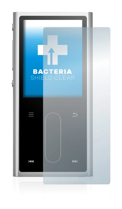 Image of the device FiiO M3K with a wide variety of screen protectors.