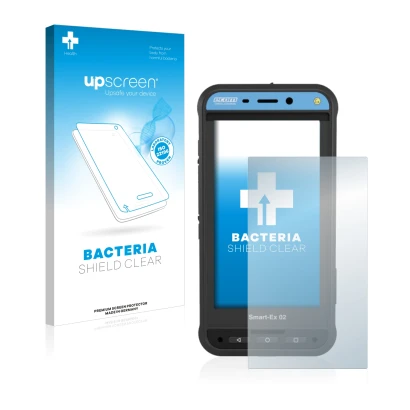 Front side of a product packaging with the brand logo upscreen. Next to it is the device Ecom Smart-Ex 02 DZ1 shown with the c
