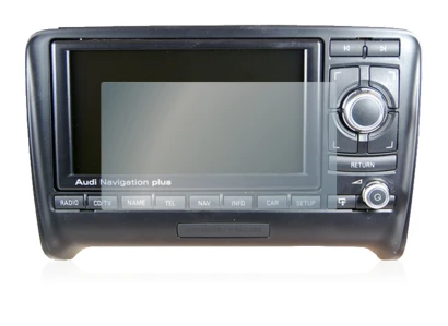 Image of the device Audi A4 8E 2004-2009 RNS-E with a wide variety of screen protectors.