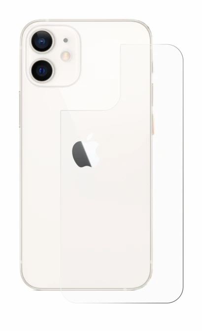 Image of the device Apple iPhone 12 mini (Back) with a wide variety of screen protectors.