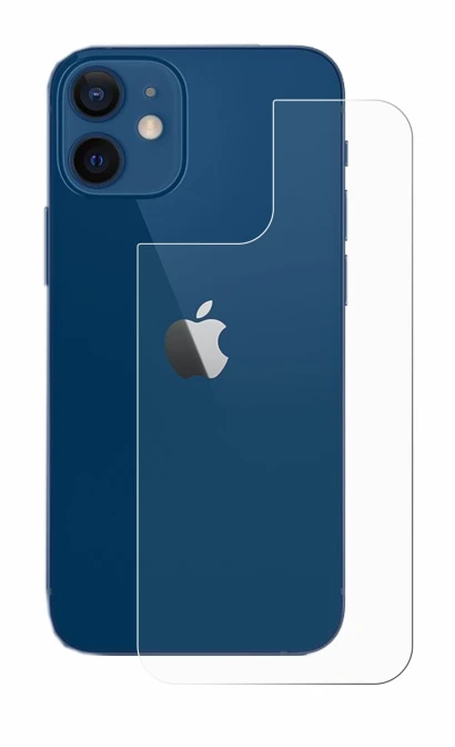 Image of the device Apple iPhone 12 (Back) with a wide variety of screen protectors.