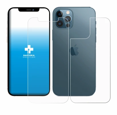 Image of the device Apple iPhone 12 Pro (Front+Back) with a wide variety of screen protectors.