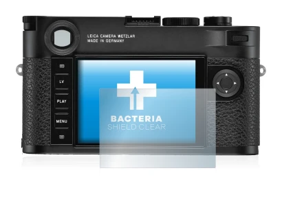 Image of the device Leica M10-R with a wide variety of screen protectors.