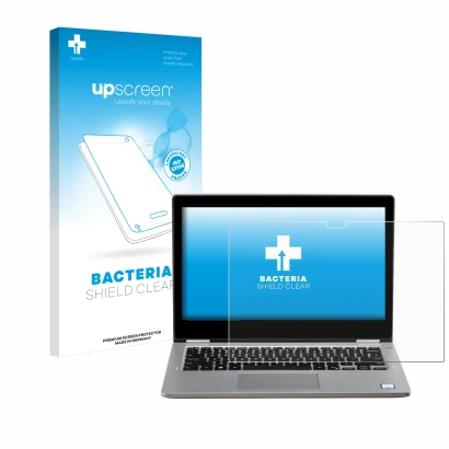 Front side of a product packaging with the brand logo upscreen. Next to it is the device Dell Latitude 3310 2-in-1 shown with 