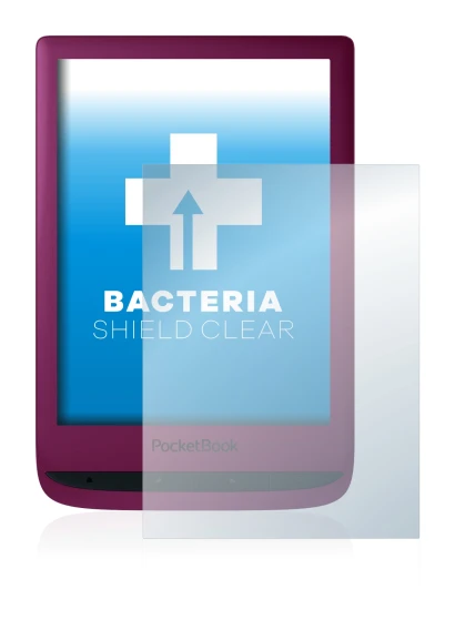 Image of the device PocketBook Touch Lux 5 with a wide variety of screen protectors.