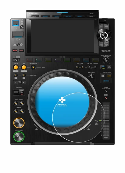 Image of the device Pioneer CDJ 3000 (circle) with a wide variety of screen protectors.