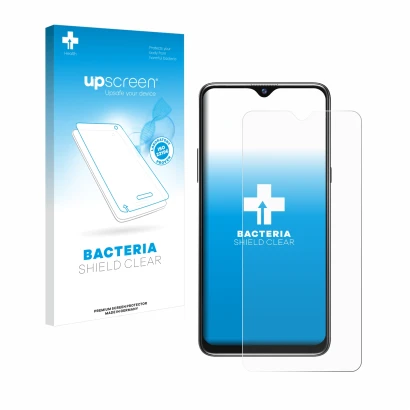 Front side of a product packaging with the brand logo upscreen. Next to it is the device Blackview A80s shown with the corresp