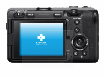 Image of the device Sony FX3 with a wide variety of screen protectors.
