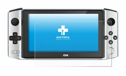 Image of the device GPD Win 3 with a wide variety of screen protectors.