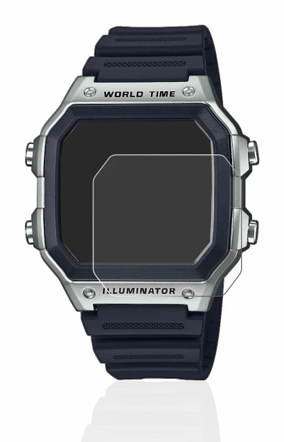 Image of the device Casio AE-1200WH with a wide variety of screen protectors.