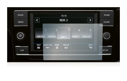 Image of the device Volkswagen T6.1 California 2021 Composition Colour 6.5" with a wide variety of screen protectors.