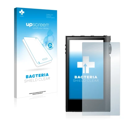 Front side of a product packaging with the brand logo upscreen. Next to it is the device Astell&Kern Kann Alpha shown with the