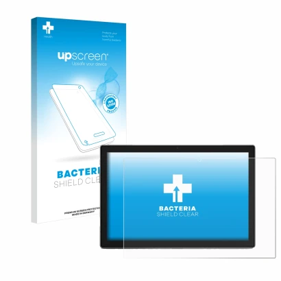 Front side of a product packaging with the brand logo upscreen. Next to it is the device Blackview Tab 9 shown with the corres