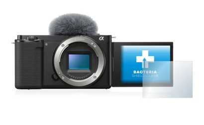 Image of the device Sony Alpha ZV-E10 with a wide variety of screen protectors.