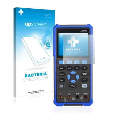 Front side of a product packaging with the brand logo upscreen. Next to it is the device Owon HDS 200 Series shown with the co