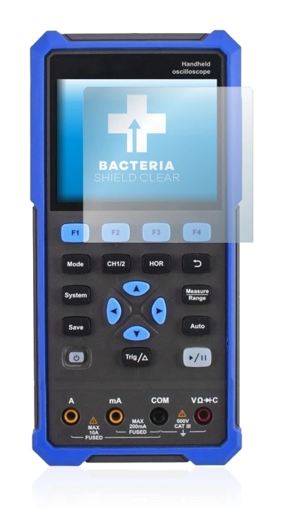 Image of the device Owon HDS 200 Series with a wide variety of screen protectors.