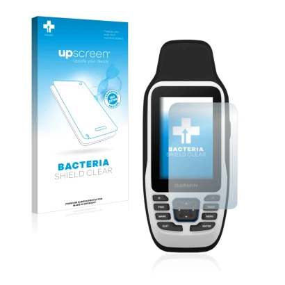 Front side of a product packaging with the brand logo upscreen. Next to it is the device Garmin GPSMAP 79s shown with the corr