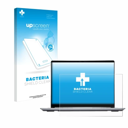Front side of a product packaging with the brand logo upscreen. Next to it is the device Framework Laptop 13 shown with the co