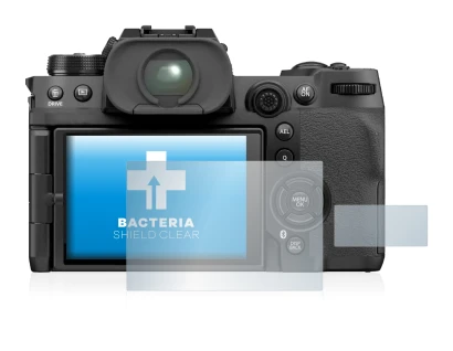 Image of the device Fujifilm X-H2S with a wide variety of screen protectors.