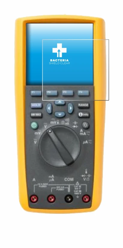 Image of the device Fluke 287 with a wide variety of screen protectors.