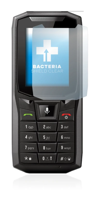 Image of the device Crosscall Core-S4 with a wide variety of screen protectors.
