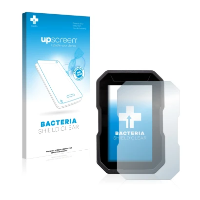 Front side of a product packaging with the brand logo upscreen. Next to it is the device Ducati DesertX 2022 shown with the co