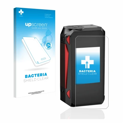 Front side of a product packaging with the brand logo upscreen. Next to it is the device Smok G-Priv 4 shown with the correspo